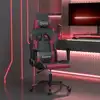 Image de Chaise De Jeu De Massage Noir Et Rouge Bordeaux Similicuir Vidaxl