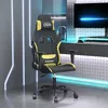 Image de Chaise De Jeu De Massage Noir Et Vert Clair Tissu Vidaxl