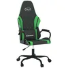 Image de Chaise De Jeu De Massage Noir Et Vert Similicuir Vidaxl