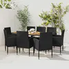 Image de vidaXL Mobilier à Dîner dExtérieur 9 pcs Ensemble de Salle à Manger de Patio Table et Chaises de Repas Jardin Terrasse 3120110
