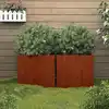 Image de Jardinières 2 Pcs 32x30x29 Cm Acier Corten Vidaxl