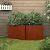 Image de Jardinières 2 Pcs 42x40x39 Cm Acier Corten Vidaxl
