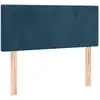 Image de Tête De Lit Bleu Foncé 80x5x78/88 Cm Velours Vidaxl