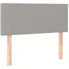 Image de Tête De Lit Gris Clair 90x5x78/88 Cm Tissu Vidaxl