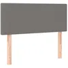 Image de Tête De Lit Gris Foncé 90x5x78/88 Cm Tissu Vidaxl