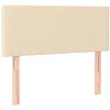 Image de Tête De Lit Crème 90x5x78/88 Cm Tissu Vidaxl