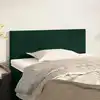Image de Tête De Lit Vert Foncé 100x5x78/88 Cm Velours Vidaxl