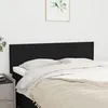 Image de Têtes De Lit Noir 144 X 5 X 78/88 Cm Tissu Vidaxl