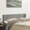 Image de Têtes De Lit Gris Clair 144x5x78/88 Cm Velours Vidaxl