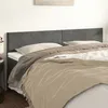 Image de vidaXL Têtes de lit Gris foncé 160x5x78/88 cm Velours 345819