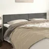 Image de vidaXL Têtes de lit Gris foncé 180x5x78/88 cm Velours 345839