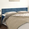 Image de vidaXL Têtes de lit Bleu foncé 180 x 5 x 78/88 cm Velours 345842