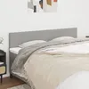 Image de Têtes De Lit Gris Clair 200x5x78/88 Cm Tissu Vidaxl