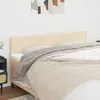 Image de Têtes De Lit Crème 200x5x78/88 Cm Tissu Vidaxl