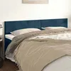 Image de vidaXL Têtes de lit Bleu foncé 200 x 5 x 78/88 cm Velours 345862