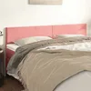 Image de Têtes De Lit Rose 200x5x78/88 Cm Velours Vidaxl