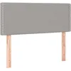 Image de Tête De Lit Gris Clair 80x5x78/88 Cm Tissu Vidaxl