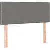 Image de Tête De Lit Gris Foncé 100x5x78/88 Cm Tissu Vidaxl