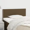 Image de Tête De Lit Marron Foncé 100x5x78/88 Cm Tissu Vidaxl
