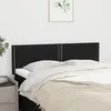 Image de Têtes De Lit Noir 144 X 5 X 78/88 Cm Tissu Vidaxl