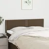 Image de Têtes De Lit Marron Foncé 144 X 5 X 78/88 Cm Tissu Vidaxl