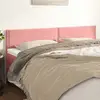 Image de Têtes De Lit Rose 160x5x78/88 Cm Velours Vidaxl