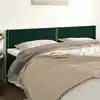 Image de Têtes De Lit Vert Foncé 180x5x78/88 Cm Velours Vidaxl