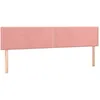Image de Têtes De Lit Rose 180x5x78/88 Cm Velours Vidaxl