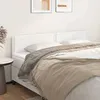 Image de vidaXL Têtes de lit Blanc 200x5x78/88 cm Similicuir 345993