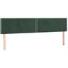 Image de Têtes De Lit Vert Foncé 200x5x78/88 Cm Velours Vidaxl