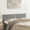 Image de Têtes De Lit Gris Clair 144x5x78/88 Cm Velours Vidaxl
