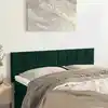 Image de Têtes De Lit Vert Foncé 144x5x78/88 Cm Velours Vidaxl