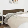 Image de vidaXL Têtes de lit Marron foncé 160 x 5 x 78/88 cm Tissu 346063