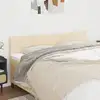 Image de Têtes De Lit Crème 180x5x78/88 Cm Tissu Vidaxl