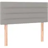 Image de Tête De Lit Gris Clair 80x5x78/88 Cm Tissu Vidaxl