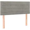 Image de Tête De Lit Gris Clair 90x5x78/88 Cm Velours Vidaxl