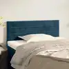 Image de Tête De Lit Bleu Foncé 90x5x78/88 Cm Velours Vidaxl