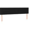 Image de Têtes De Lit Noir 180x5x78/88 Cm Tissu Vidaxl