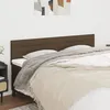 Image de Têtes De Lit Marron Foncé 180 X 5 X 78/88 Cm Tissu Vidaxl