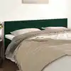 Image de Têtes De Lit Vert Foncé 180x5x78/88 Cm Velours Vidaxl