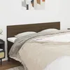 Image de vidaXL Têtes de lit Marron foncé 200 x 5 x 78/88 cm Tissu 346189