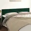 Image de Têtes De Lit Vert Foncé 200x5x78/88 Cm Velours Vidaxl