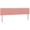 Image de Têtes De Lit Rose 200x5x78/88 Cm Velours Vidaxl
