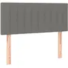Image de Tête De Lit Gris Foncé 90x5x78/88 Cm Tissu Vidaxl