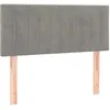 Image de Tête De Lit Gris Clair 90x5x78/88 Cm Velours Vidaxl