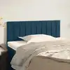 Image de Tête De Lit Bleu Foncé 100x5x78/88 Cm Velours Vidaxl