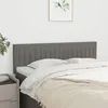 Image de vidaXL Têtes de lit Gris foncé 144x5x78/88 cm Tissu 346243