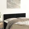 Image de Têtes De Lit Noir 144 X 5 X 78/88 Cm Velours Vidaxl