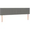 Image de Têtes De Lit Gris Foncé 160x5x78/88 Cm Tissu Vidaxl