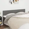 Image de vidaXL Têtes de lit Gris foncé 160x5x78/88 cm Tissu 346257